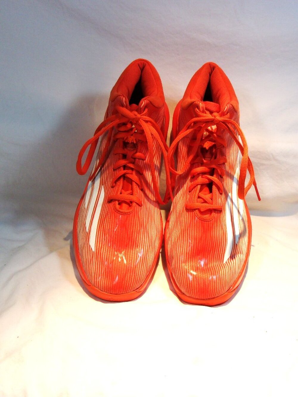 ADIDAS CRAZYLIGHT BOOST US SIZE 16 ORANGE PRE-OWNED ATHLETIC SHOES